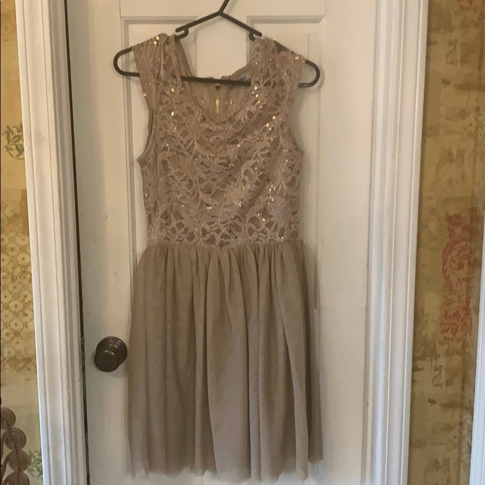 Champagne formal dress